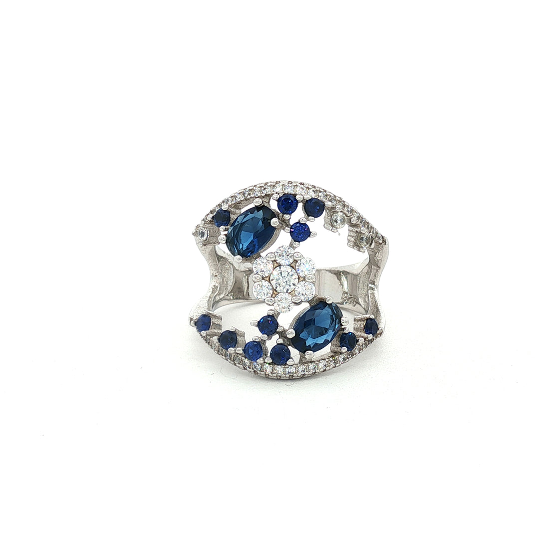 Eternal Classic 925 Sterling Silver Half Eternity Ring
