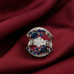 Load image into Gallery viewer, Eternal Classic 925 Sterling Silver Half Eternity Ring
