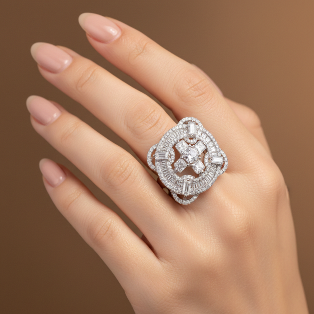 Aditi Signet 925 Sterling Silver Ring