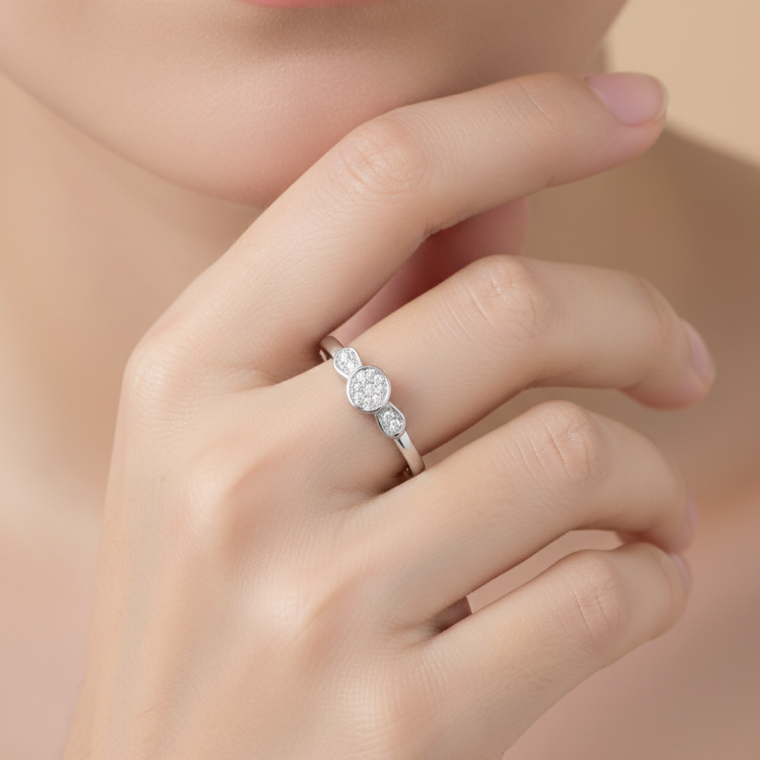 Damia Circle 925 Sterling Silver Ring