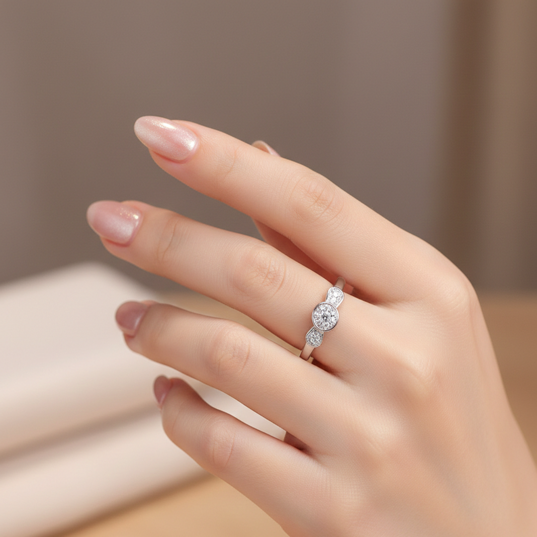 Damia Circle 925 Sterling Silver Ring