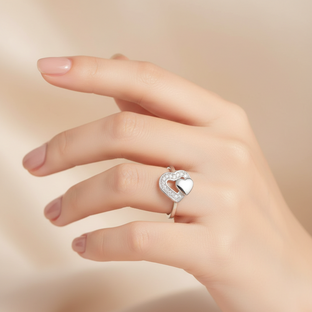 You & Me -  925 Sterling Silver Ring