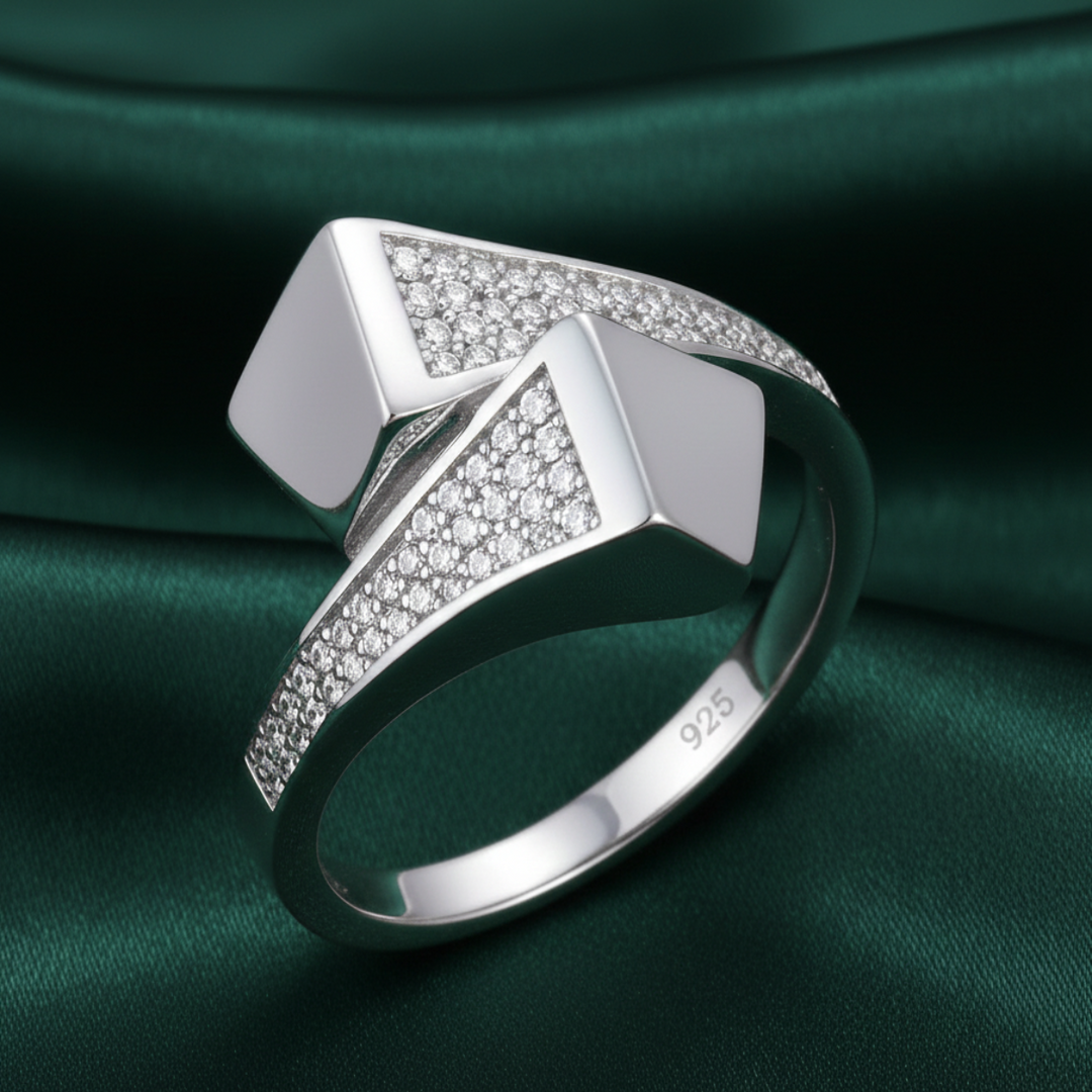 Edifice White 925 Sterling Silver Rings