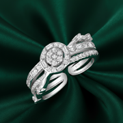 Damia Round 925 Sterling Silver Ring Adjustable Size. Fits Indian ring size 9 to 17