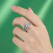 Damia Twin 925 Sterling Silver Ring Adjustable Size. Fits Indian ring size 12 to 17