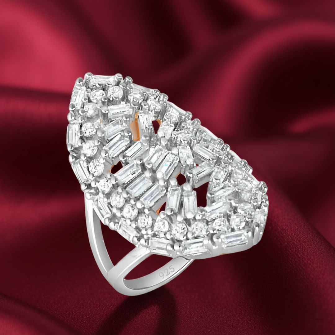 Magnus Marquee 925 Sterling Silver Ring