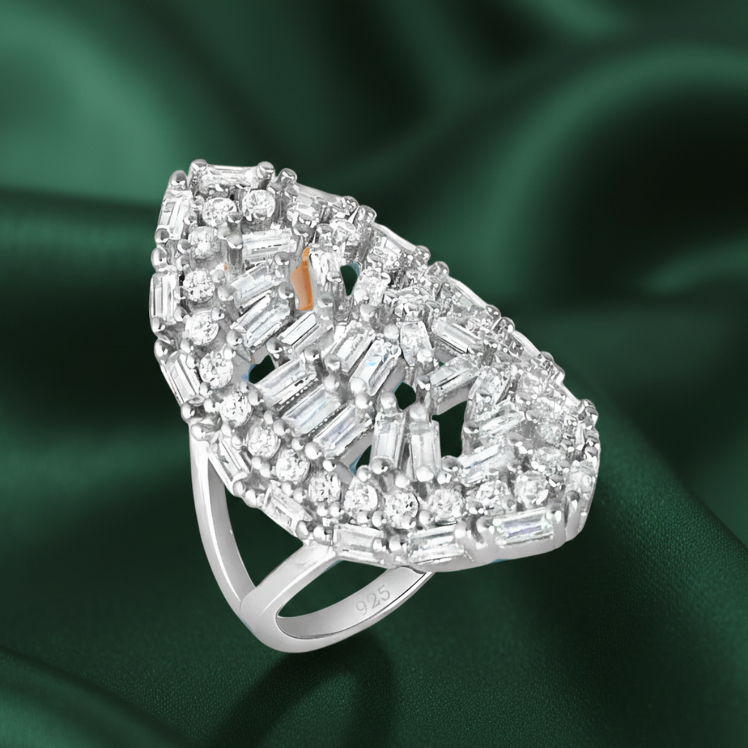 Magnus Marquee 925 Sterling Silver Ring