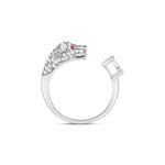 Load image into Gallery viewer, Panthera Solitaire 925 Sterling Silver Ring. Adjustable ring size comfortably fits Indian ring size between Size 9 to 17
