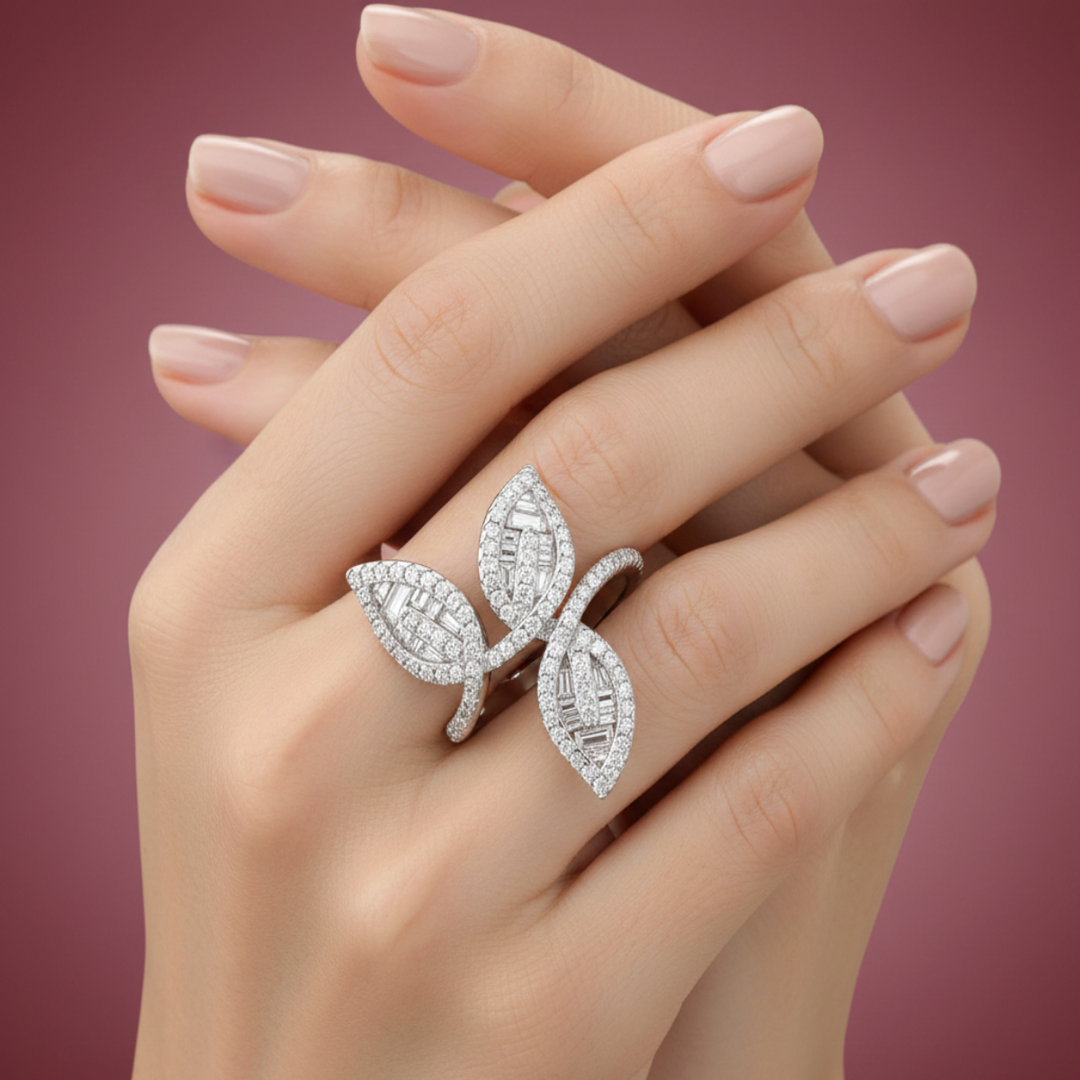 Pear Ethena 925 Silver Ring