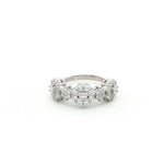 Load image into Gallery viewer, 925 Sterling Silver Flower Design Cubic Zirconia Ring For Women