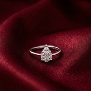 925 Sterling Silver Marquise Diamond Ring For Women