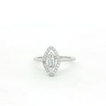 Load image into Gallery viewer, 925 Sterling Silver Marquise Shape Sparkling Halo Ring For Women