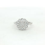 Load image into Gallery viewer, 925 Sterling Silver Marquise Shape Sparkling Halo Diamond Ring For Women