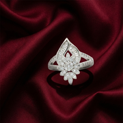 925 Sterling Silver Women’s Moissanite Diamond Daily Wear Ring