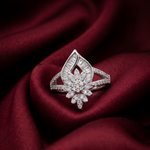 Load image into Gallery viewer, 925 Sterling Silver Women’s Moissanite Diamond Daily Wear Ring