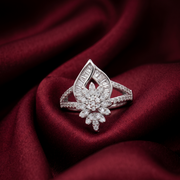 925 Sterling Silver Women’s Moissanite Diamond Daily Wear Ring