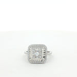 Load image into Gallery viewer, Luxury 925 Sterling Silver Emerald Ring Sparkling CZ Diamond Look