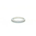 Load image into Gallery viewer, Premium 925 Sterling Silver Half Eternity Ring with Sparkling