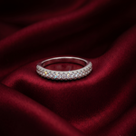 Load image into Gallery viewer, 925 Sterling Silver CZ Stone Studded Band Ring for Women