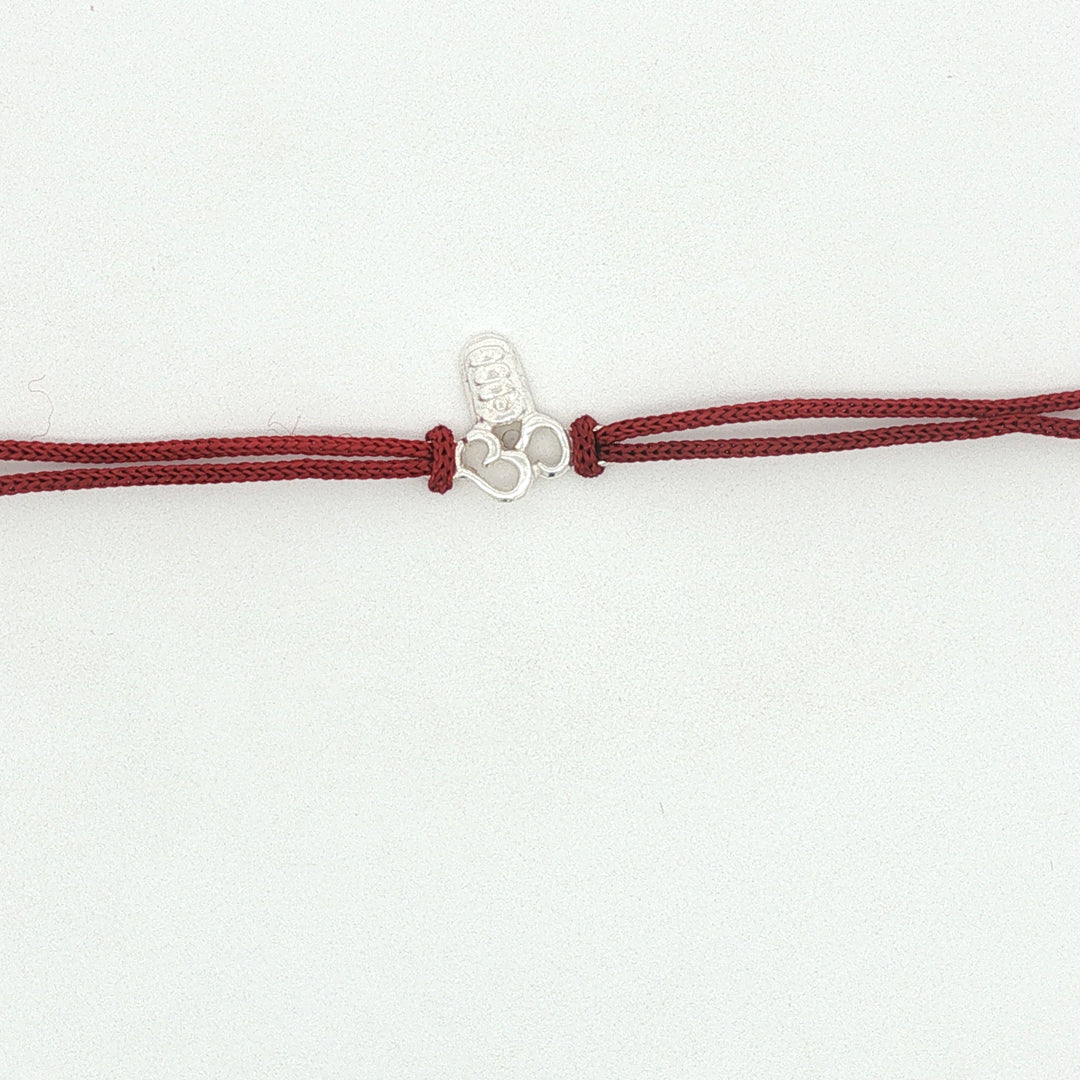Premium OM 925 Sterling Silver Rakhi for Brother