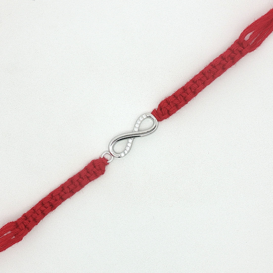 Premium Infinity 925 Sterling Silver Rakhi