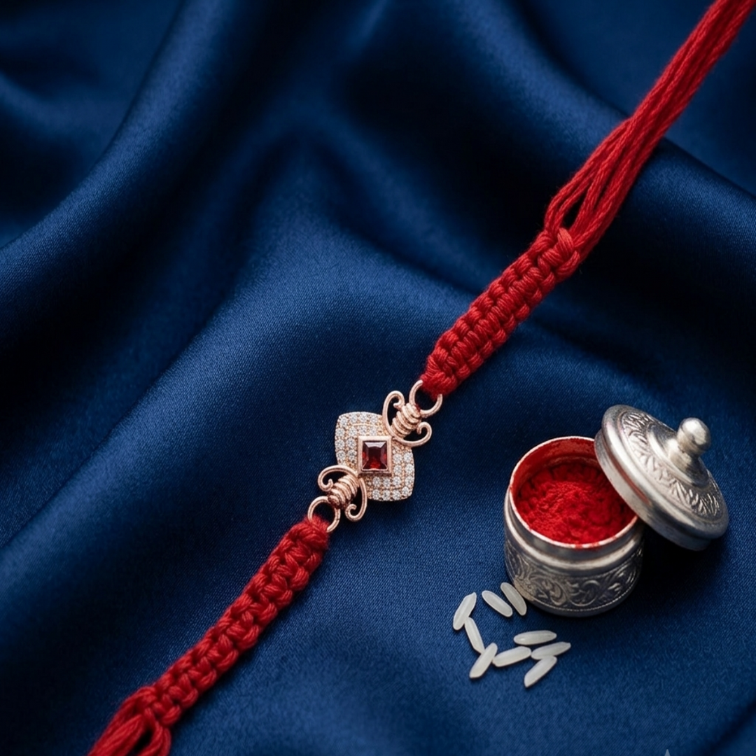 Premium 925 Sterling Silver Rakhi for Brother