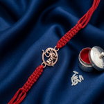 Load image into Gallery viewer, Premium OM Damru 925 Sterling Silver Rakhi for Brother