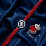 Load image into Gallery viewer, Premium Flower 925 Sterling Silver Rakhi for Brother