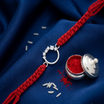 Load image into Gallery viewer, Premium Round Ring 925 Sterling Silver Rakhi for Brother