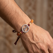 Premium Krishna Ji 925 Sterling Silver Rakhi for Brother
