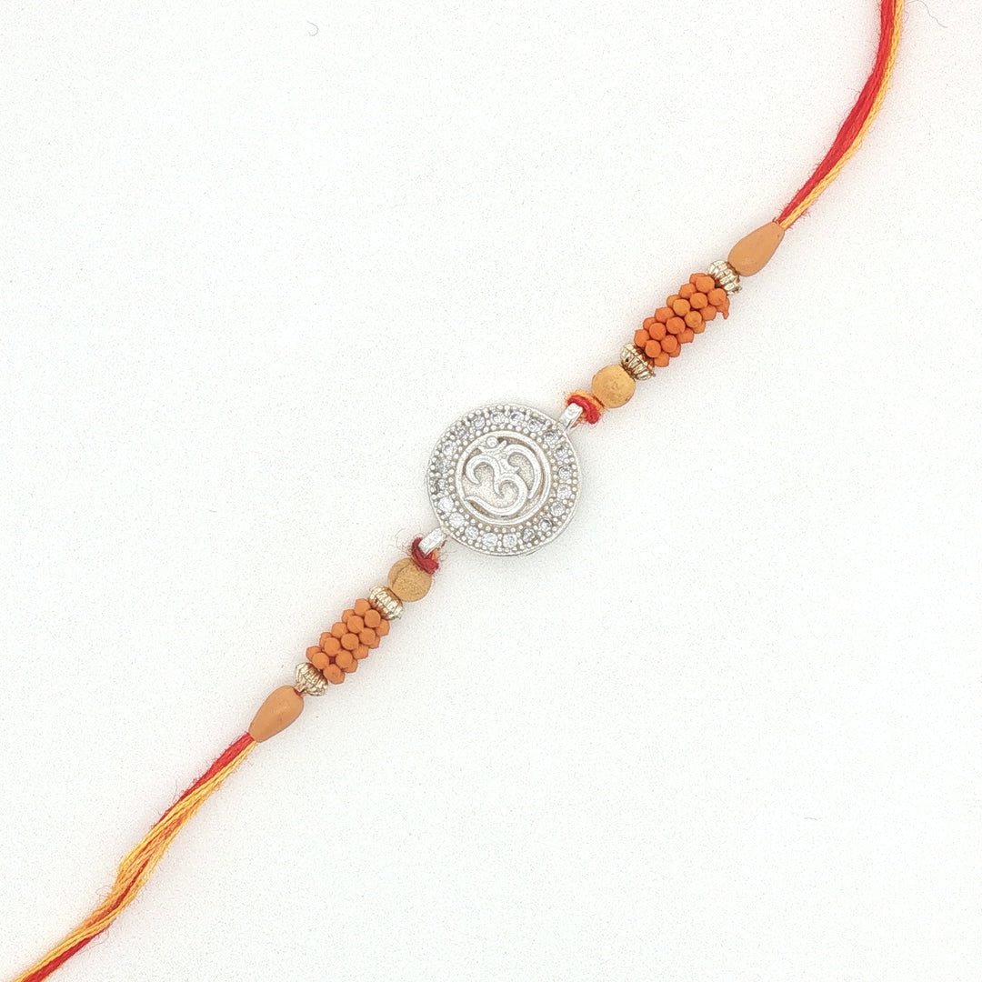 Premium OM 925 Sterling Silver Rakhi for Brother