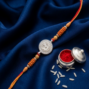 Premium OM 925 Sterling Silver Rakhi for Brother
