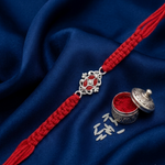 Load image into Gallery viewer, Premium 925 Sterling Silver Rakhi for Brother