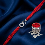 Load image into Gallery viewer, Premium Heart Shape 925 Sterling Silver Rakhi for Brother