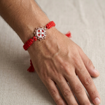 Load image into Gallery viewer, Premium Round Shape 925 Sterling Silver Rakhi for Brother