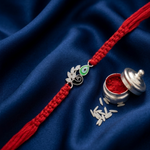 Load image into Gallery viewer, Premium Feather 925 Sterling Silver Rakhi for Brother