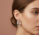 Load image into Gallery viewer, Samriddhi 925 Sterling Silver Hoop Earrings