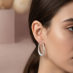 Load image into Gallery viewer, Twister 925 Sterling Silver Hoop Earrings