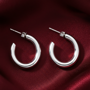 925 Sterling Silver Hoop Earrings