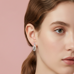 Load image into Gallery viewer, 925 Sterling Silver Hoop Earrings