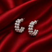 Bubble Shape 925 Sterling Silver Bali Earring