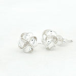 Load image into Gallery viewer, Permed Knot 925 Sterling Silver Stud Earrings