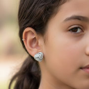 Braided Knot 925 Sterling Silver Stud Earrings