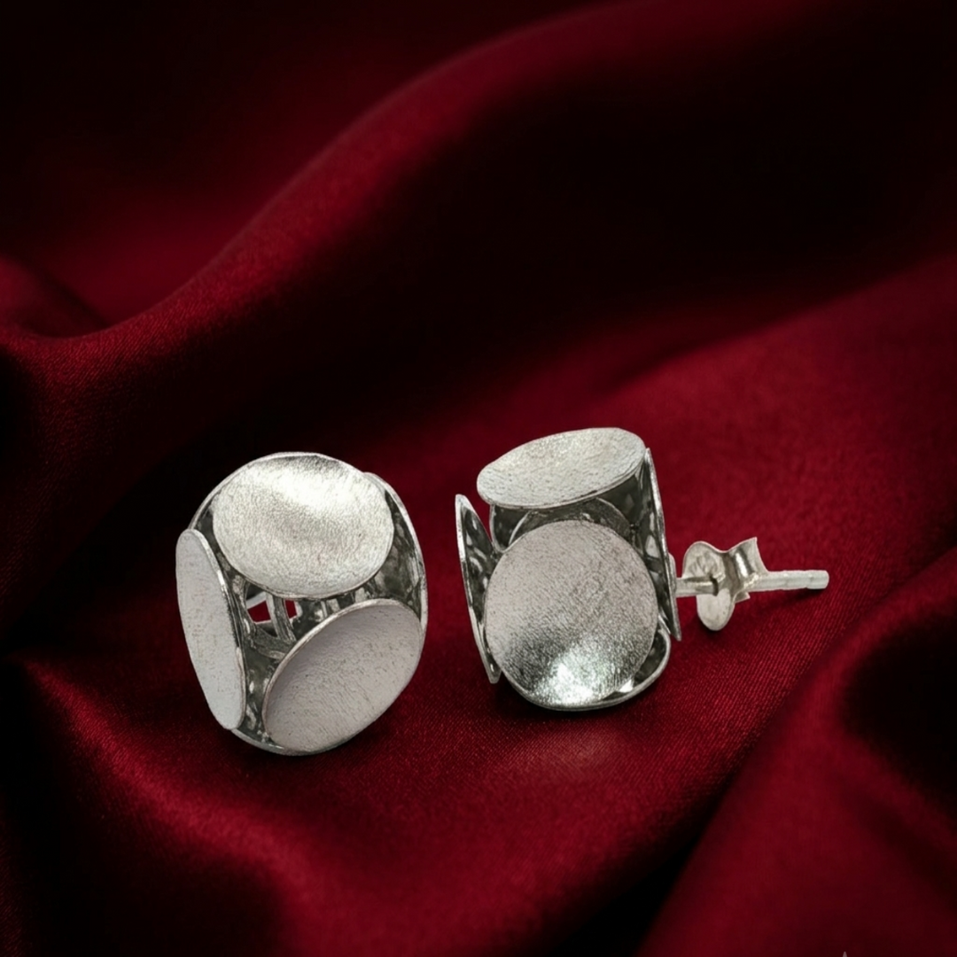 Classic 925 Sterling Silver Everyday Stud Earrings