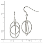 Load image into Gallery viewer, Oval Circles 925 Sterling Silver Dangling Hook Earrings for Women
