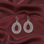 Load image into Gallery viewer, Intricate Handcrafted Designed 925 Sterling Silver Dangling Hook Earrings for Women