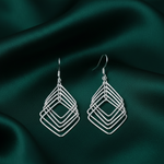Load image into Gallery viewer, Geometric 925 Sterling Silver Dangling Hook Earrings for Women
