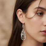 Load image into Gallery viewer, Eccentric Round 925 Sterling Silver Dangling Hook Earrings for Women