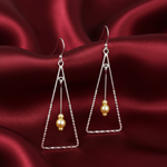 Load image into Gallery viewer, Triangle 925 Sterling Silver Dangling Hook Earrings for Women
