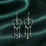 Load image into Gallery viewer, Heart Link 925 Sterling Silver Earrings